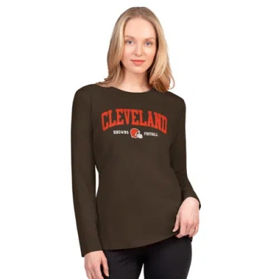 G-iii 4her By Carl Banks Brown Cleveland Browns Best Play Long Sleeve T-shirt