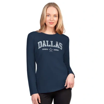G-iii 4her By Carl Banks Navy Dallas Cowboys Best Play Long Sleeve T-shirt In Multi