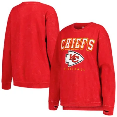 G-iii 4her By Carl Banks Red Kansas City Chiefs Comfy Cord Pullover Sweatshirt