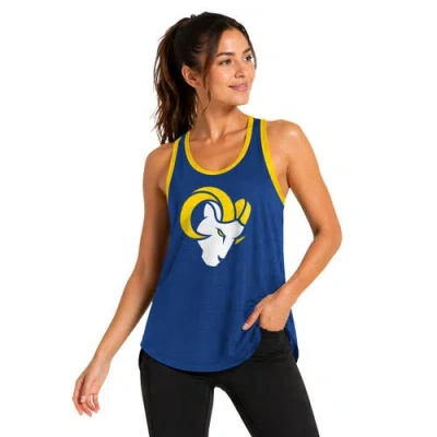 G-iii 4her By Carl Banks Royal Los Angeles Rams Tater Ii Racerback Tank Top In Blue