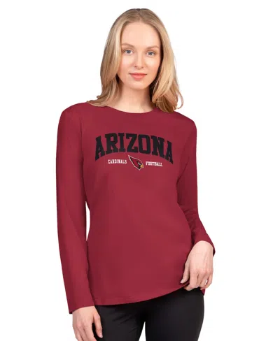 G-iii 4her By Carl Banks Women's Cardinal Arizona Cardinals Best Play Long Sleeve T-shirt In Brown