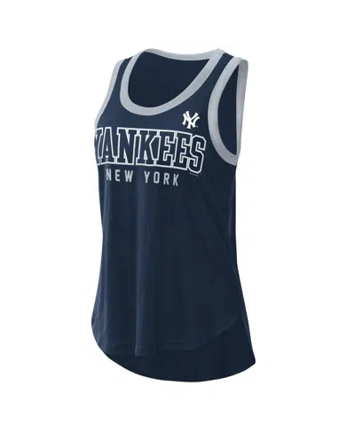 G-iii 4her By Carl Banks Women's  Navy New York Yankees Clubhouse Tank Top In Multi