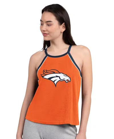 G-iii 4her By Carl Banks Women's Orange Denver Broncos Redemption Win Slub Tank Top