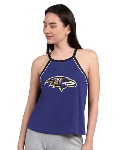 G-iii 4her By Carl Banks Women's Purple Baltimore Ravens Redemption Win Slub Tank Top