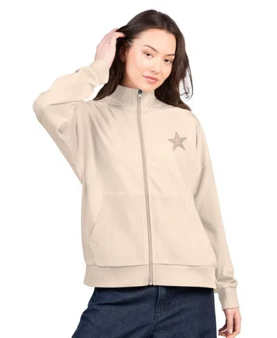 G-iii 4her By Carl Banks Women's Tan Dallas Cowboys Rookie Full-zip Hoodie In Neutral