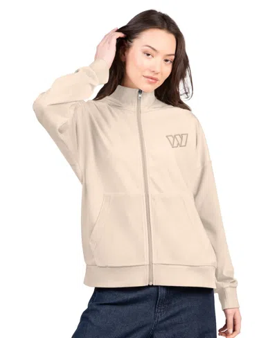 G-iii 4her By Carl Banks Women's Tan Washington Commanders Rookie Full-zip Hoodie In Neutral