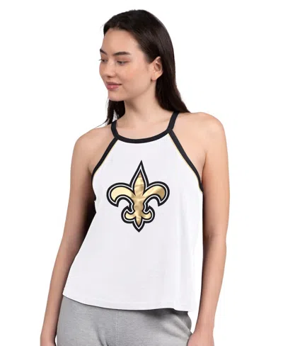 G-iii 4her By Carl Banks Women's White New Orleans Saints Redemption Win Slub Tank Top