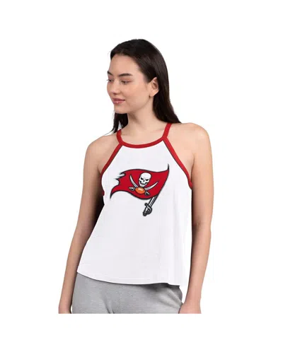 G-iii 4her By Carl Banks Women's White Tampa Bay Buccaneers Redemption Win Slub Tank Top