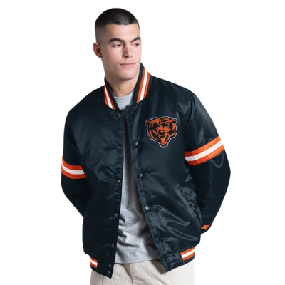 G-iii Mens Chicago Bears  Nfl Ct Varsity Jacket In Blue