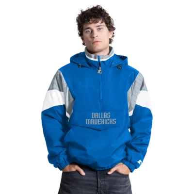 G-iii Mens Dallas Mavericks  Nba Throwback Qz Jacket In Blue