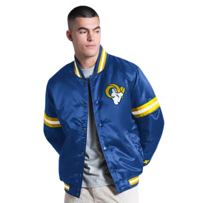 G-iii Mens Los Angeles Rams  Nfl Ct Varsity Jacket In Blue
