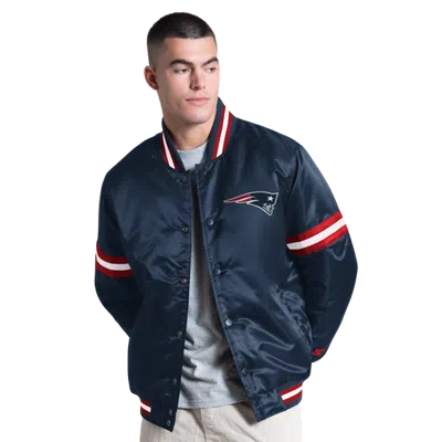 G-iii Mens New England Patriots  Nfl Ct Varsity Jacket In Blue