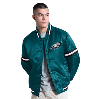 G-iii Mens Philadelphia Eagles  Nfl Ct Varsity Jacket In Green