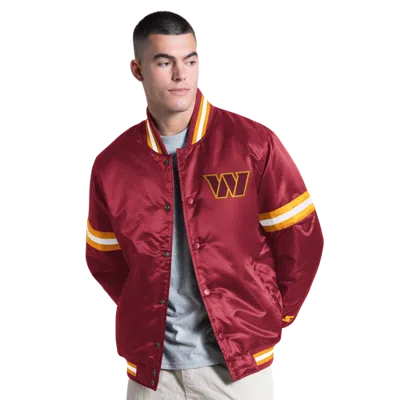 G-iii Mens Washington Commanders  Nfl Ct Varsity Jacket In Burgundy
