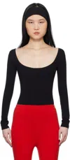 Gil Rodriguez Black 'el Tigre' Long Sleeve Bodysuit In Black