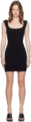 Gil Rodriguez Black 'el Tigre' Minidress In Black