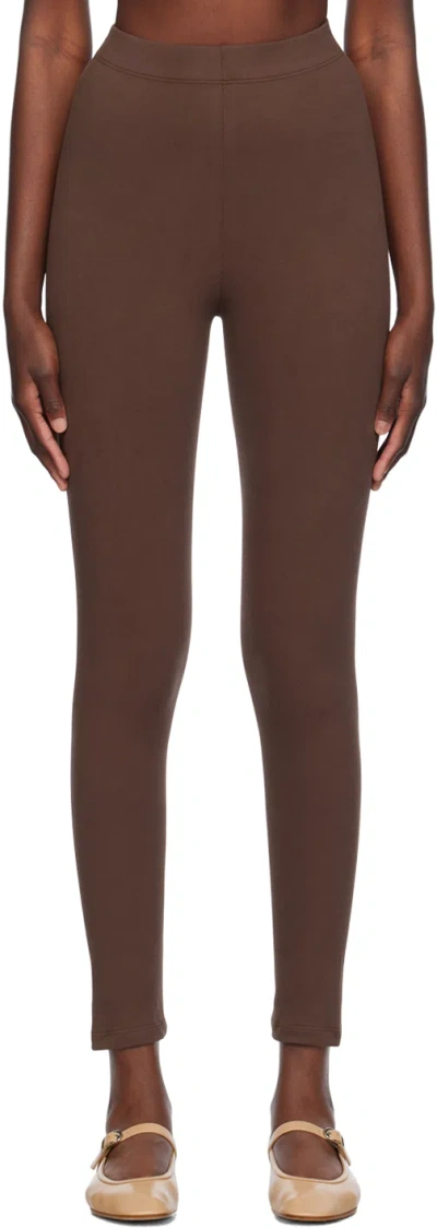 Gil Rodriguez Brown Benton Leggings In Chocolate