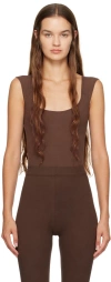 Gil Rodriguez Brown 'el Tigre' Bodysuit In Brown