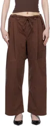 Gil Rodriguez Brown 'the Lou' Lounge Pants In Chocolate