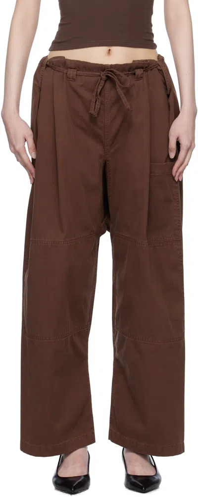 Gil Rodriguez Brown 'the Lou' Lounge Pants In Chocolate