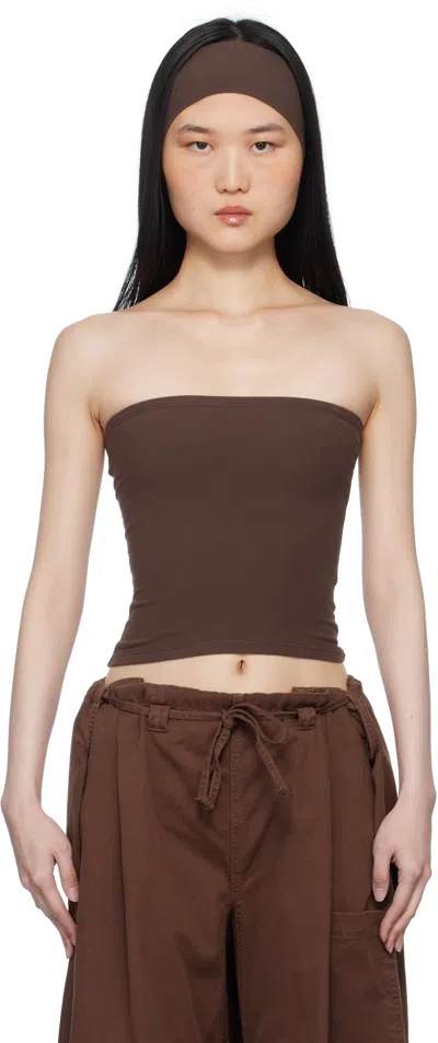 Gil Rodriguez Brown 'the Tube' Convertible Tube Top In Chocolate