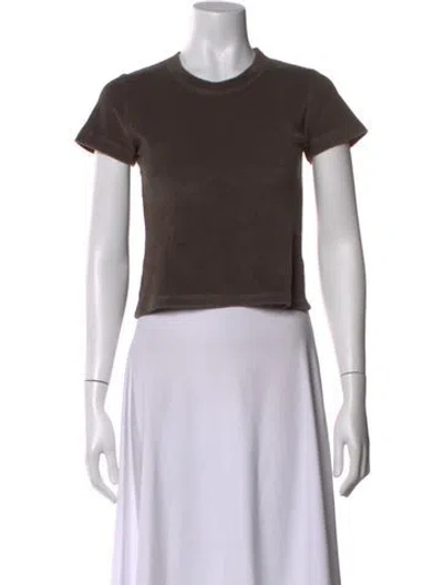 Pre-owned Gil Rodriguez Crew Neck Short Sleeve T-shirt In Brown