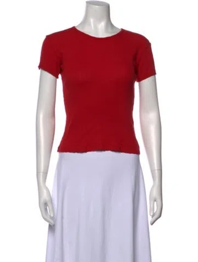 Pre-owned Gil Rodriguez Crew Neck Short Sleeve T-shirt In Red