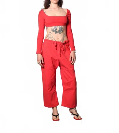 Gil Rodriguez El Tigre Chiquito Crop Top In Tomate In Red