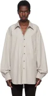 Gil Rodriguez Gray Big Button Up Shirt