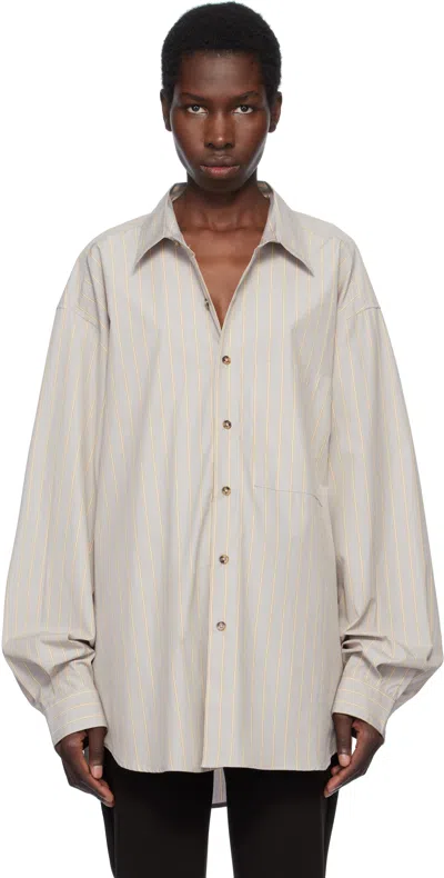 Gil Rodriguez Gray Big Button Up Shirt