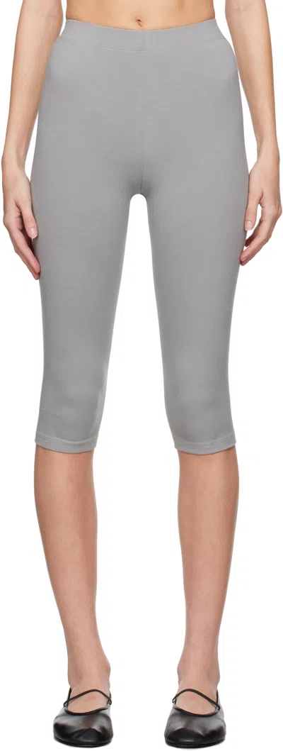 Gil Rodriguez Gray Capri Leggings In Neutral Grey