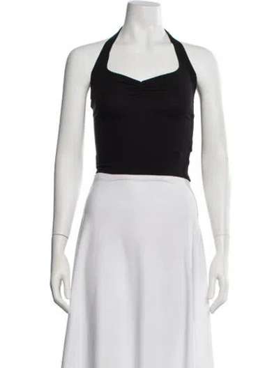 Pre-owned Gil Rodriguez Halterneck Sleeveless Crop Top W/ Tags In White