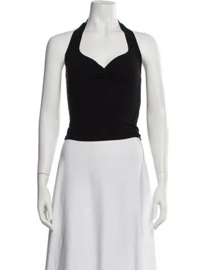 Pre-owned Gil Rodriguez Halterneck Sleeveless Top W/ Tags In Black