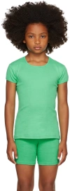 Gil Rodriguez Kids Green Bellevue T-shirt In Jade
