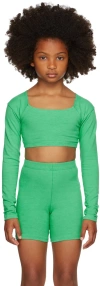 Gil Rodriguez Kids Green El Tigre Chiquito Long Sleeve T-shirt In Jade