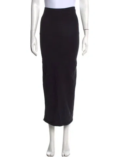 Pre-owned Gil Rodriguez Midi Length Skirt In Black