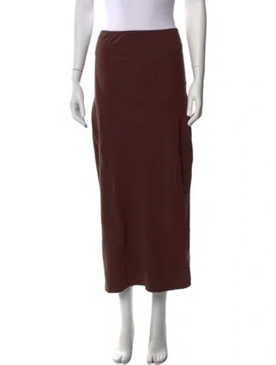 Pre-owned Gil Rodriguez Midi Length Skirt In Brown