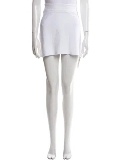 Pre-owned Gil Rodriguez Mini Skirt W/ Tags In White