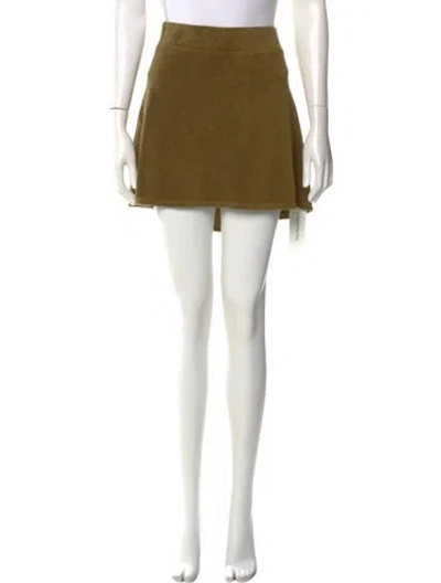 Pre-owned Gil Rodriguez Mini Skirt In Yellow