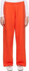 Gil Rodriguez Orange Heavy Fleece Sunday Lounge Pant In Vintage Red