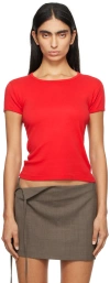 Gil Rodriguez Red Bellevue T-shirt In Tomate