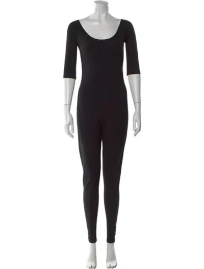 Pre-owned Gil Rodriguez Scoop Neck Jumpsuit In Black