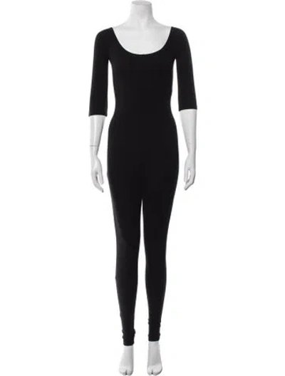 Pre-owned Gil Rodriguez Scoop Neck Jumpsuit In Black
