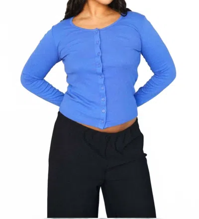 Gil Rodriguez Sophie Cardigan In Violet Blue