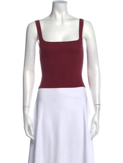 Pre-owned Gil Rodriguez Square Neckline Sleeveless Crop Top In Black
