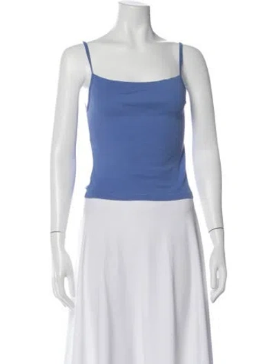 Pre-owned Gil Rodriguez Square Neckline Sleeveless Crop Top In Red
