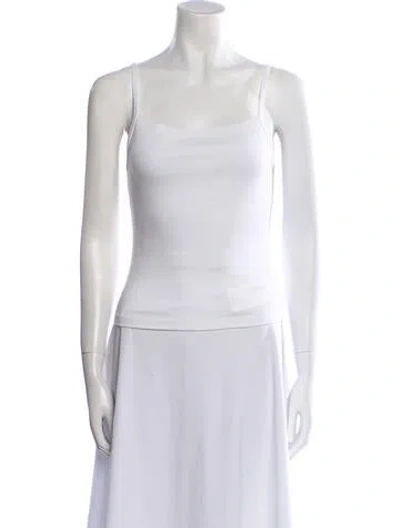 Pre-owned Gil Rodriguez Square Neckline Sleeveless Top In Neutral