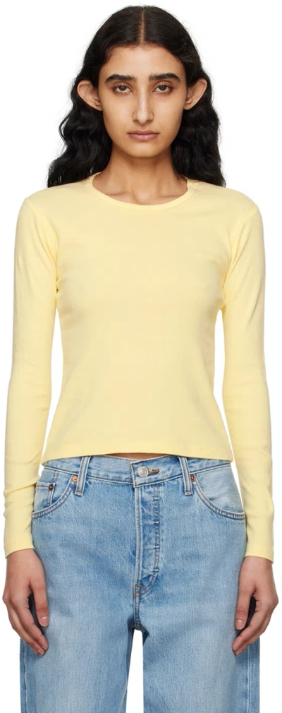 Gil Rodriguez Ssense Exclusive Yellow Bellevue Long Sleeve T-shirt In Mellow Yellow