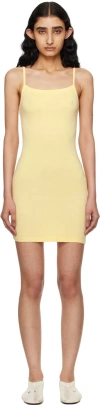 Gil Rodriguez Ssense Exclusive Yellow Lapointe Minidress In Mellow Yellow