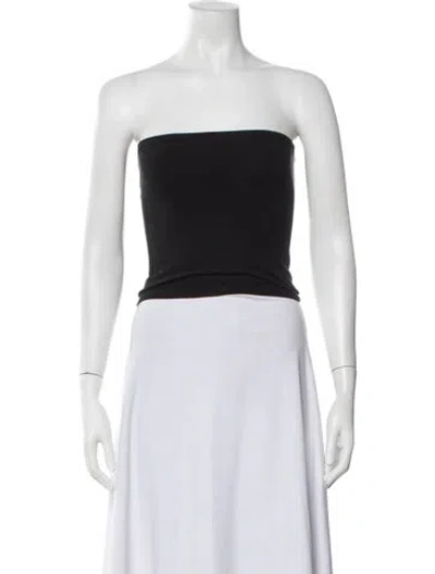 Pre-owned Gil Rodriguez Strapless Crop Top In Black